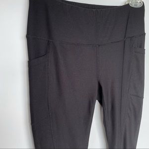 Reebok Leggings with Pockets Black Size XS
